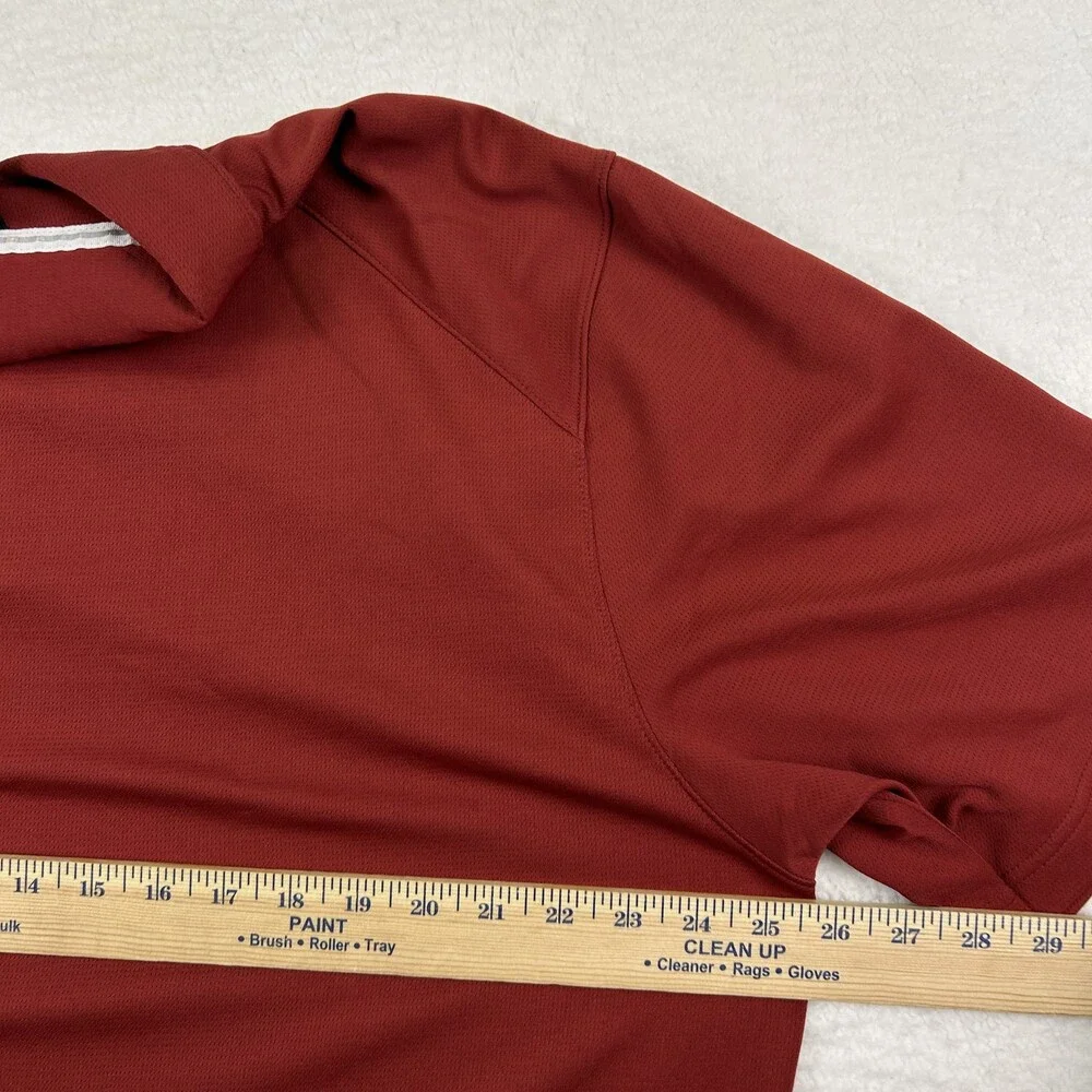 Nike Dri-Fit Polo Shirt Mens XL Oklahoma Sooners Red Short Sleeve Golf